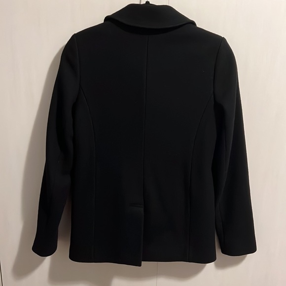 Gently used TNA black wool pea coat size XXS - Picture 4 of 11